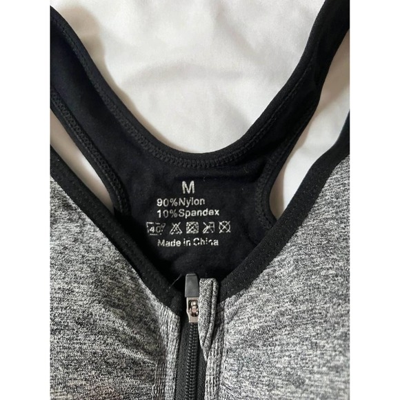 Heather Grey Workout Bra High Intensity Medium - Picture 2 of 3